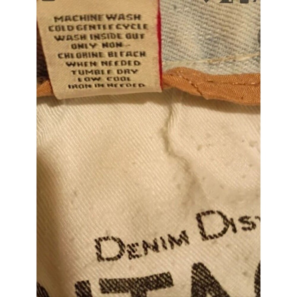 Heritage American Acid Washed Jeans Men's Sz 42/34 Straight Leg Distressed 1776 - Picture 12 of 14